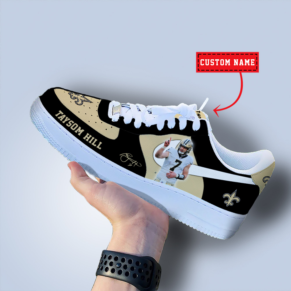 Personalized NFL New Orleans Saints Custom Name Air Force Shoes